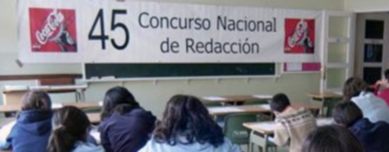 Imagen de archivo de una prueba del concurso literario de Coca Cola./J. Martin