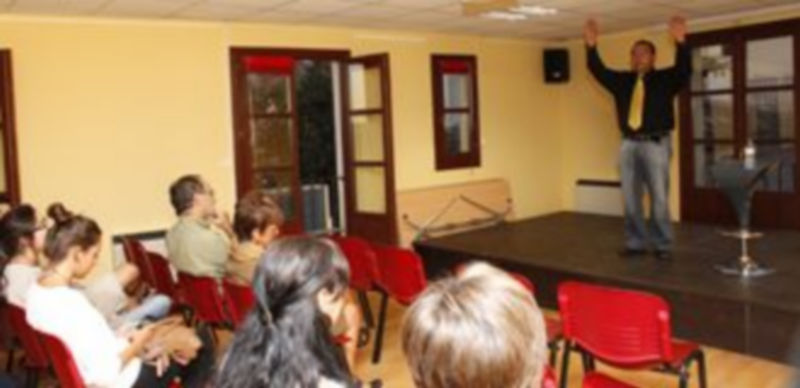 Monólogo a cargo de Suso Seca en la Casa Joven. / Diego de Miguel.