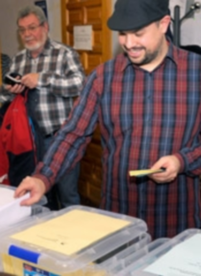 El candidato electo de la coalición a la Alcaldía de Segovia. / Kamarero