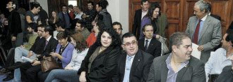 Cargos públicos y militantes del partido en Segovia asistieron a la jornada de clausura del encuentro./ Juan Martín