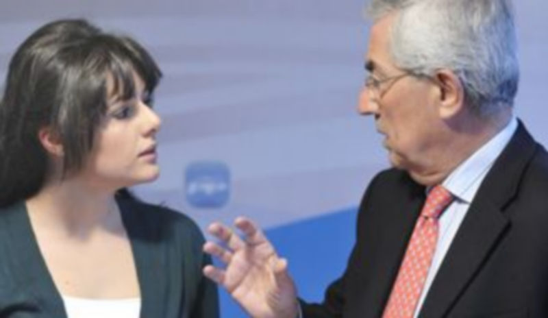 El PP asegura que la reforma de las pensiones perjudicará a 20.285 segovianos 1 Sara Dueñas y Javier Gómez comparecieron ante los medios sobre este asunto/J.M.