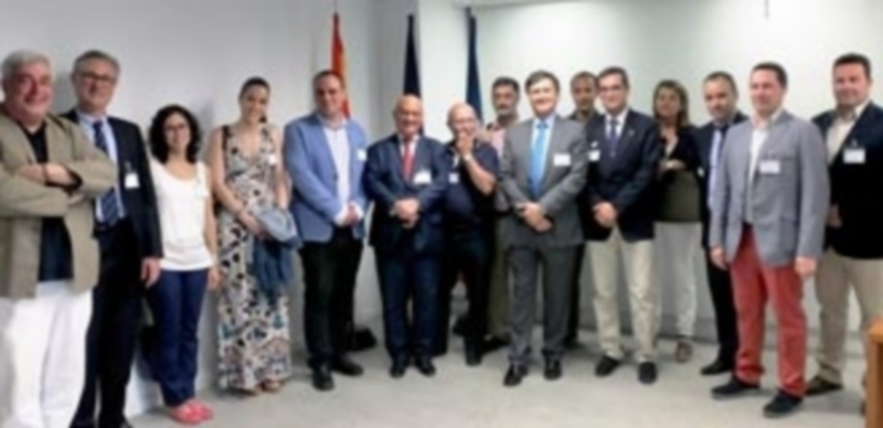 Empresarios segovianos y madrileños asistentes al encuentro en la cámara Franco-Española. /EL ADELANTADO