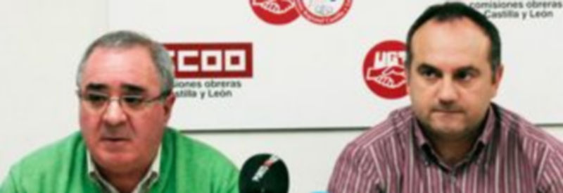 Ignacio Velasco (CCOO) y Salazar Calvo (UGT)