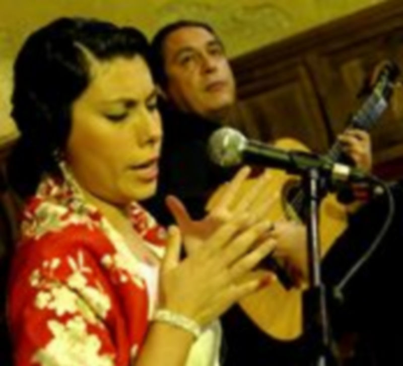 Un momento de la actuación de María José Pérez. / Alberto Benavente