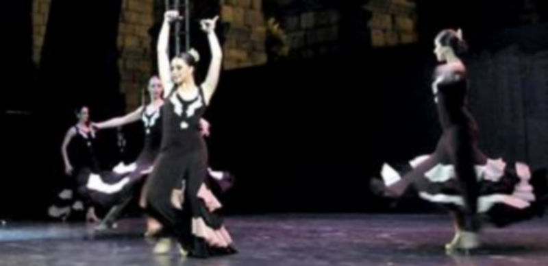 Un momento de la representación de baile llevada a cabo por el Gran Ballet de Cámara de Madrid durante una actuación el pasado mes de junio  / Juan Martín