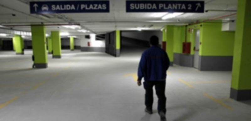 Interior del aparcamiento