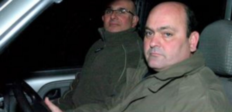 Una de las patrullas vecinales formadas en Sanchonuño. / G. Herrero