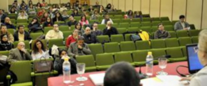 Imagen de archivo del salón de actos del Palacio de Mansilla./Kamarero