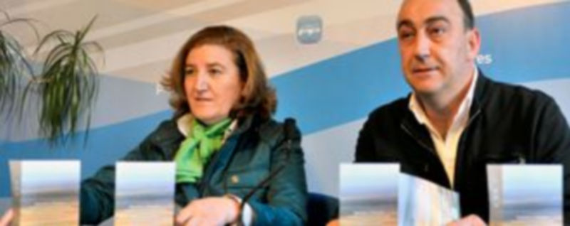 La viceconsejera María Jesús Pascual y el secretario provincial del PP