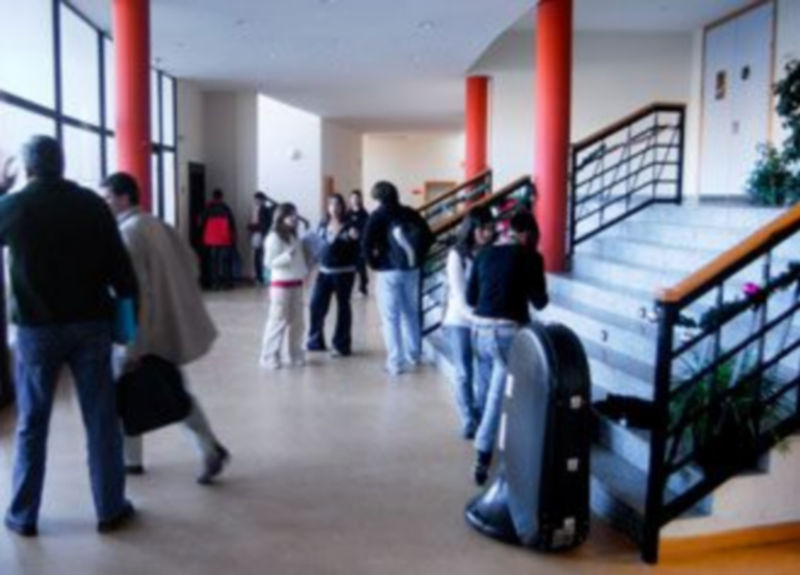 Vestíbulo del Conservatorio Profesional de Música de Segovia./KAMARERO