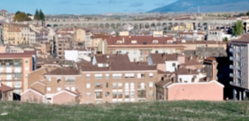 Imagen de archivo de una zona residencial de la capital segoviana