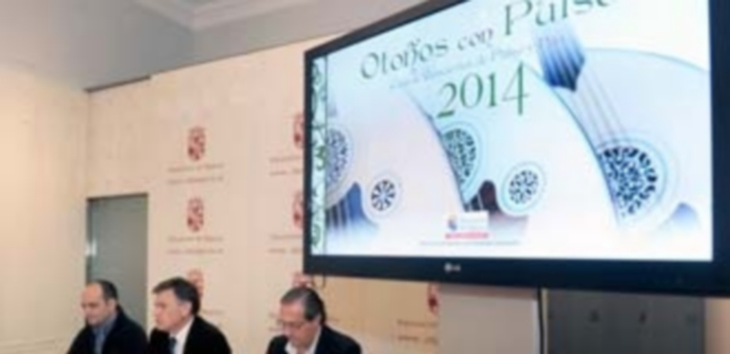 ‘Otoños con Pulso’ programa 27 conciertos en la provincia 1 Un momento de la presentación del ciclo musical en la sala de ruedas de prensa de la Diputación. / Kamarero