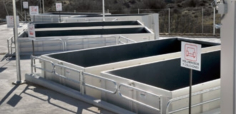 Foto de archivo. Vista de un punto limpio / KAMARERO