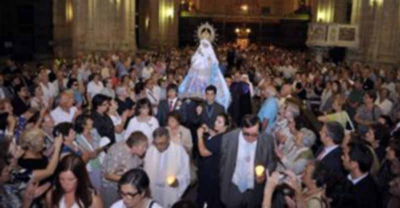 Septiembre mariano 1 Llegada de la Virgen a la Catedral