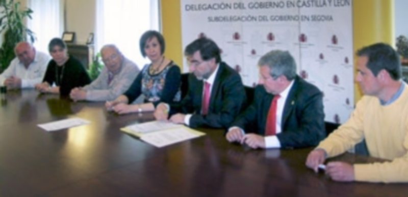 Los convenios se firmaron hace unos días en la Subdelegación del Gobierno de Segovia. / El Adelantado