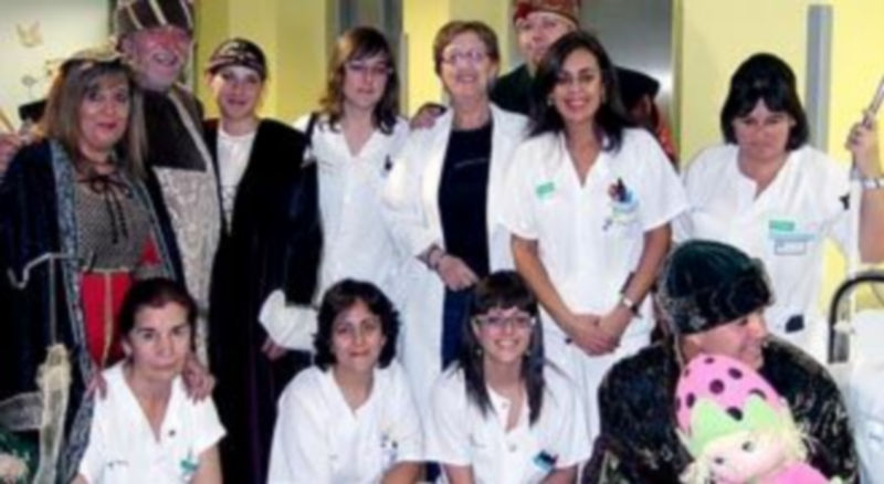 El equipo de Enfermería de la planta de Pediatría