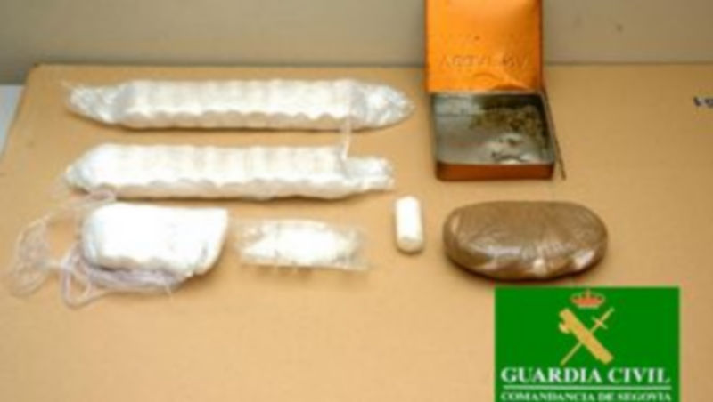 La cocaína incautada