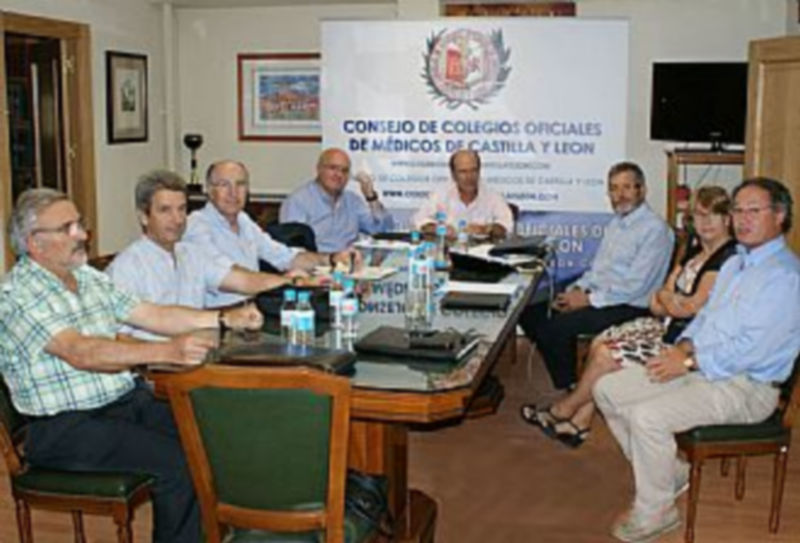 Imagen de la reunión mantenida por los presidentes de los colegios de médicos de Castilla y León. / El Adelantado
