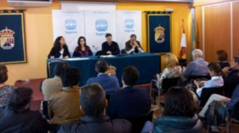 Imagen de la reunión del comité ejecutivo del PP de Segovia celebrada el día 20 por la tarde en Valverde del Majano. / E. A.