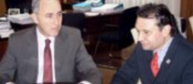 El presidente de la CHD y el alcalde de Segovia