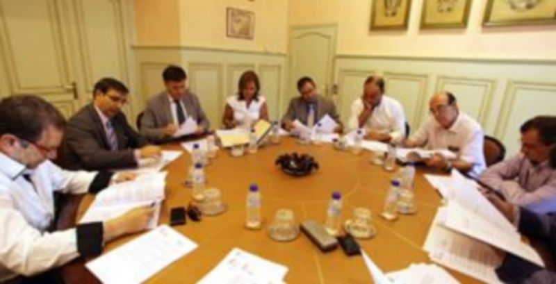 La junta de Gobierno Provincial se reunió ayer bajo la presidencia de Francisco Vázquez. / El Adelantado