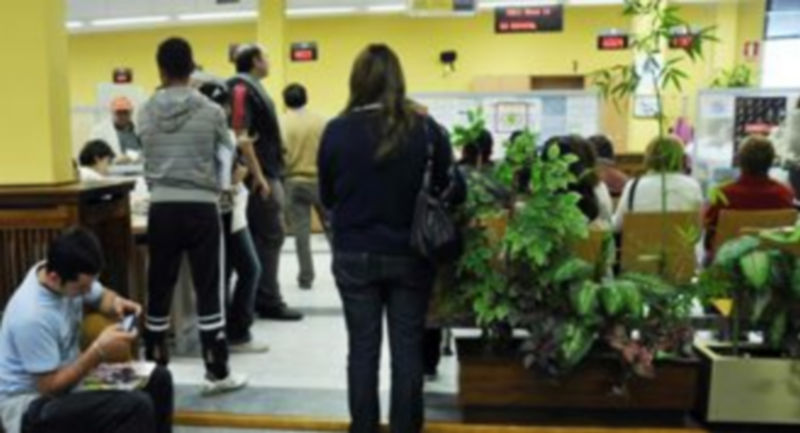 Fotografía de archivo de la oficina de empleo de la capital segoviana. / J. Martín