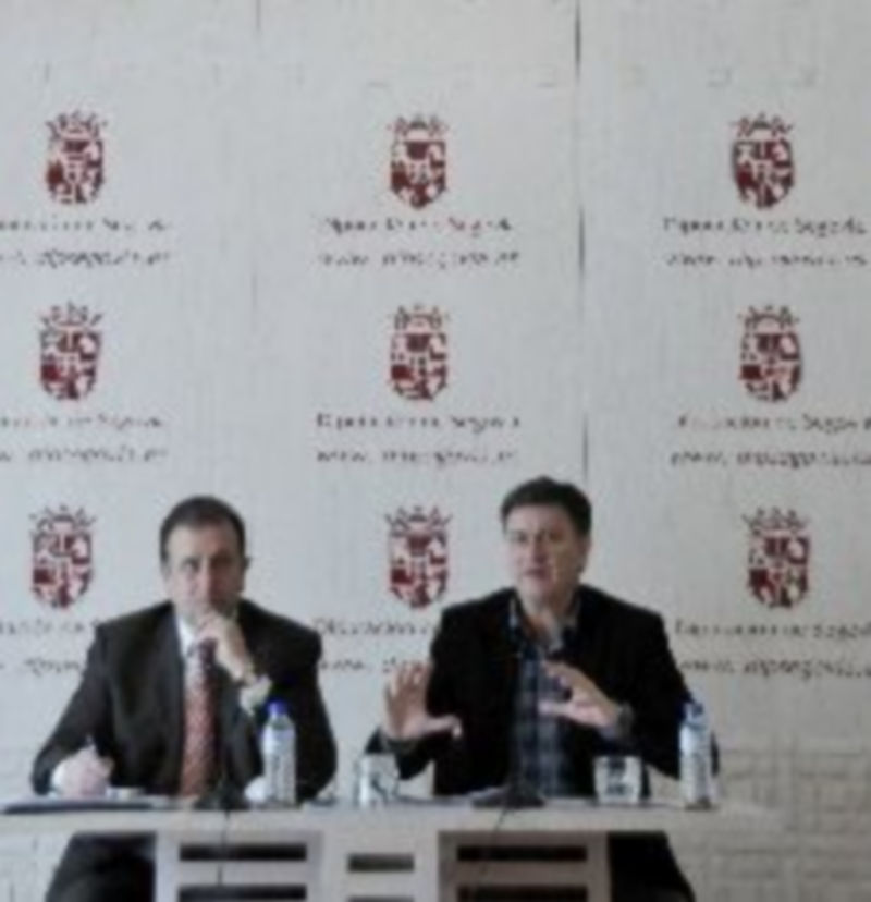 Francisco Vázquez (derecha) y Rafael Casado