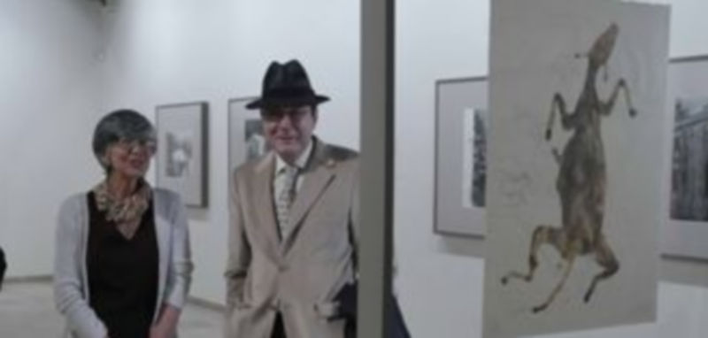 El profesor Francisco Calvo Serraller posa en la pinacoteca Esteban Vicente en la que impartirá la conferencia. / Juan Martín