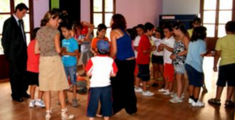 Los niños segovianos en una de las actividades que organizó la ludoteca. / E.A.