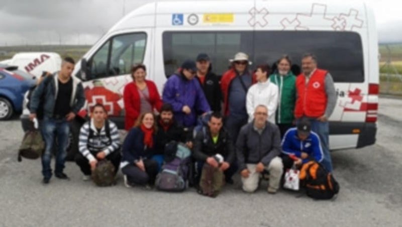 El grupo de peregrinos