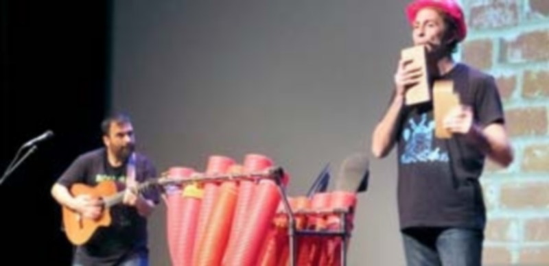 Uno de los conciertos de Reciclash! en el auditorio Menéndez Pidal de El Espinar. / EL ADELANTADO