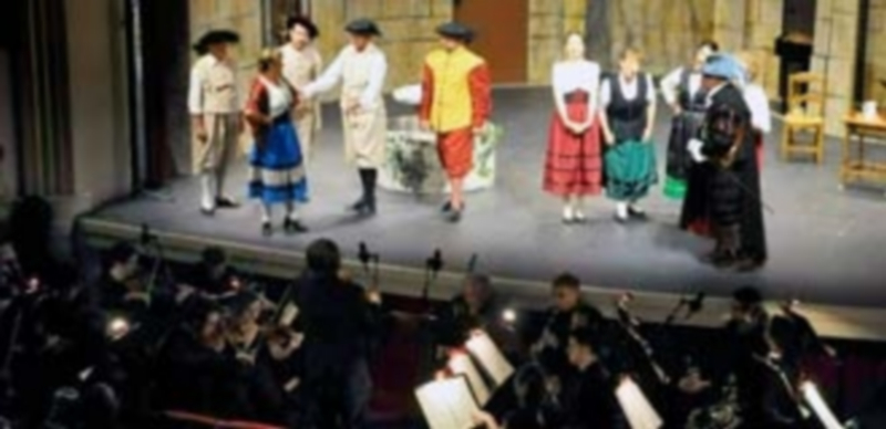 El Cuadro Lírico Julián Gayarre lleva más de una década poniendo en escena obras de zarzuela en el Juan Bravo. / A. Benavente