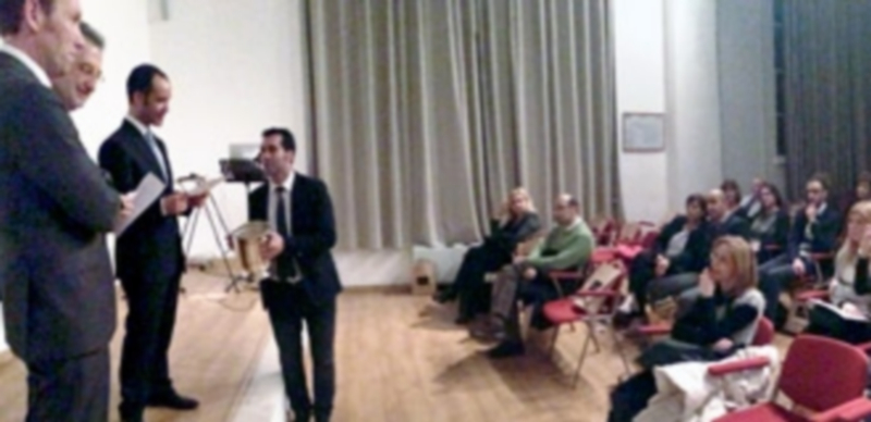 Acto celebrado en la Real Academia Española de Roma. / El Adelantado