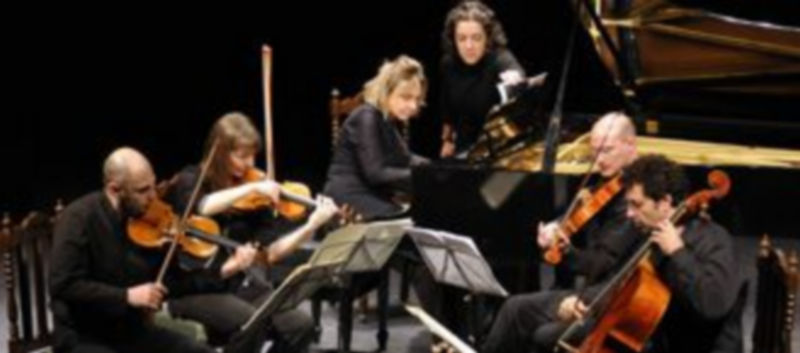 El cuarteto Ocean Drive con la pianista Sophia Hase interpretaron obras de Granados y J. Brahms./Juan Martin