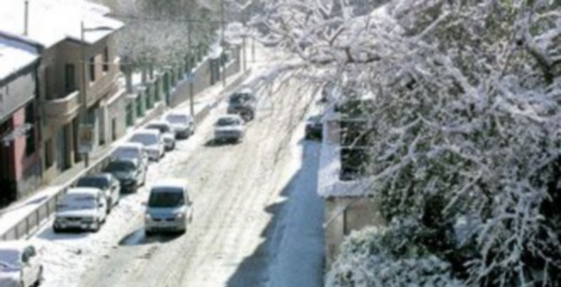 Las precipitaciones en forma de nieve también descargaron con intensidad en la villa de Cuéllar y varias localidades del entorno. /Gabriel Gómez