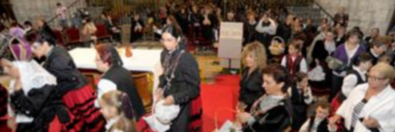 Ataviados con el traje típico de Segovia