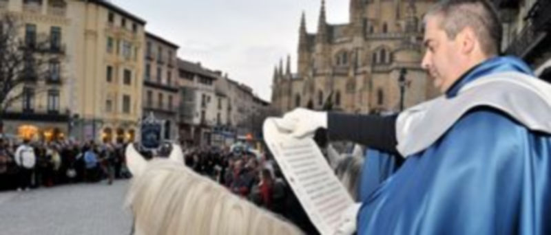 Los heraldos a caballo anunciarán la lectura del pregón en varios puntos de la ciudad./ Kamarero