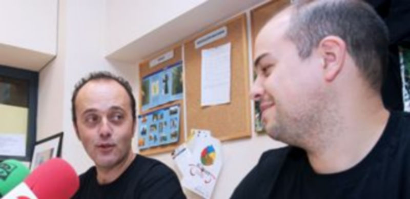 José Ángel Frías (izquierda) y Ángel Galindo