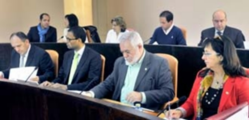 Integrantes del grupo socialista en la Diputación