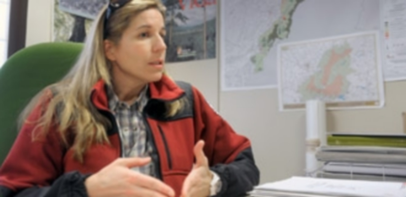 La codirectora del parque nacional