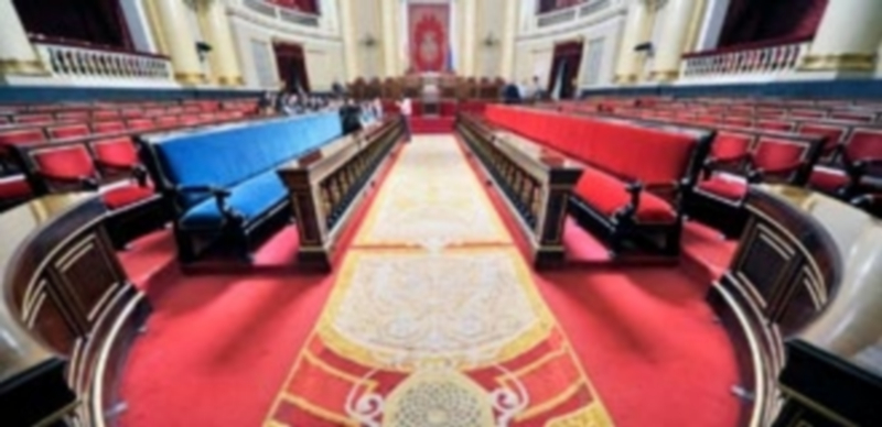 Imagen del antiguo hemiciclo del Palacio del Senado de España