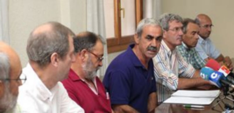 Los integrantes de la comisión delegada de la Cámara Agraria de Segovia