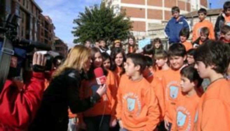 Imagen de la grabación de un programa de la pasada edición del concurso educativo Pupitres./El Adelantado