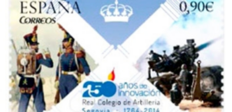 Sello conmemorativo del 250 aniversario de la Academia. / EL ADELANTADO