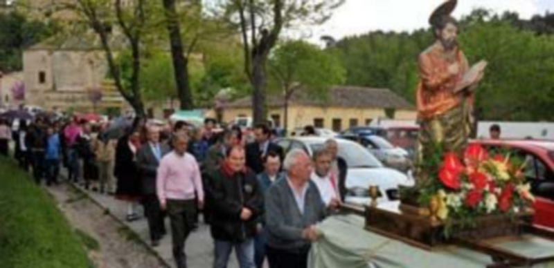 Foto de archivo de la procesión de San Marcos del pasado año. / Juan Martín.