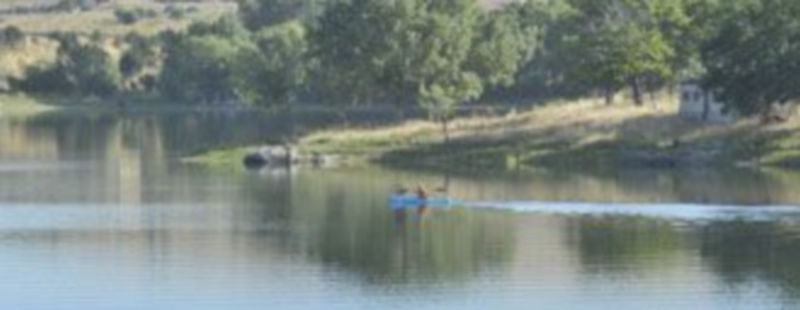 Actualmente está casi lleno el embalse del Pontón. / Kamarero