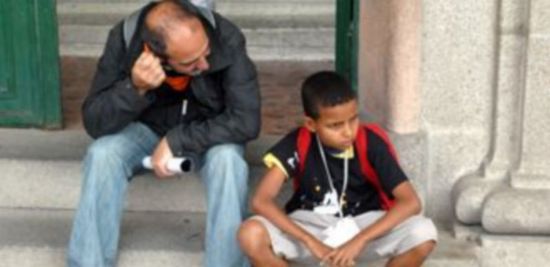 Los niños saharauis fueron recibidos con alegría por sus familias de acogida en Segovia