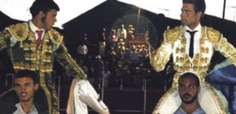 Miguel Angel León y Javier de Prado el 8 de septiembre en Carbonero el Mayor. / E. A.