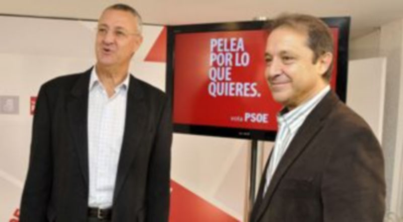 Jesús Caldera junto a Juan Luis Gordo