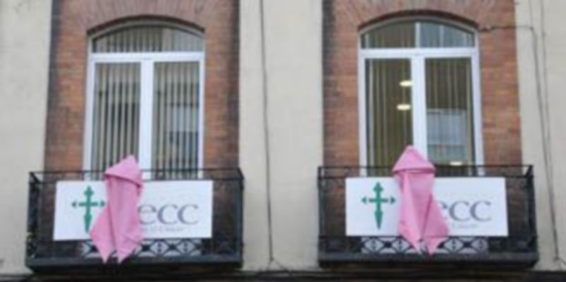 Imagen de la fachada de la sede de la AECC